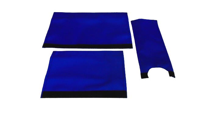 CLASSIC SOLID BLUE BIKE BMX PAD SET STEM HANDLEBAR TOP TUBE BIKE PADS SOLID BLUE CRASHPADSET