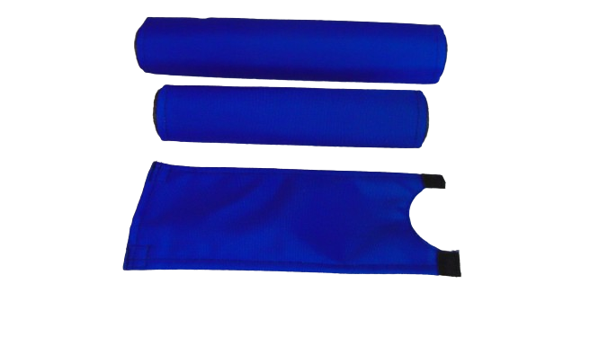 CLASSIC SOLID BLUE BIKE BMX PAD SET STEM HANDLEBAR TOP TUBE BIKE PADS SOLID BLUE CRASHPADSET