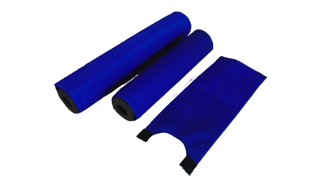 CLASSIC SOLID BLUE BIKE BMX PAD SET STEM HANDLEBAR TOP TUBE BIKE PADS SOLID BLUE CRASHPADSET