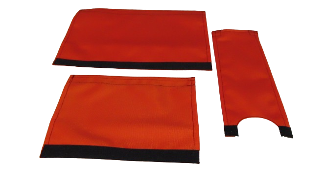 CLASSIC SOLID ORANGE BIKE BMX PAD SET STEM HANDLEBAR TOP TUBE BIKE PADS SOLID ORANGE CRASHPADSET