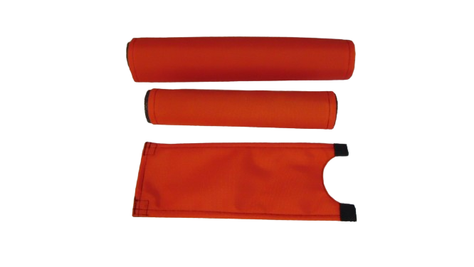 CLASSIC SOLID ORANGE BIKE BMX PAD SET STEM HANDLEBAR TOP TUBE BIKE PADS SOLID ORANGE CRASHPADSET