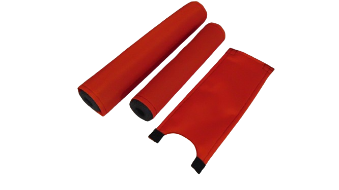 CLASSIC SOLID ORANGE BIKE BMX PAD SET STEM HANDLEBAR TOP TUBE BIKE PADS SOLID ORANGE CRASHPADSET