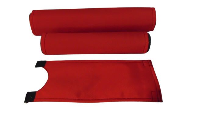 CLASSIC SOLID RED BIKE BMX PAD SET STEM HANDLEBAR TOP TUBE BIKE PADS SOLID RED CRASHPADSET