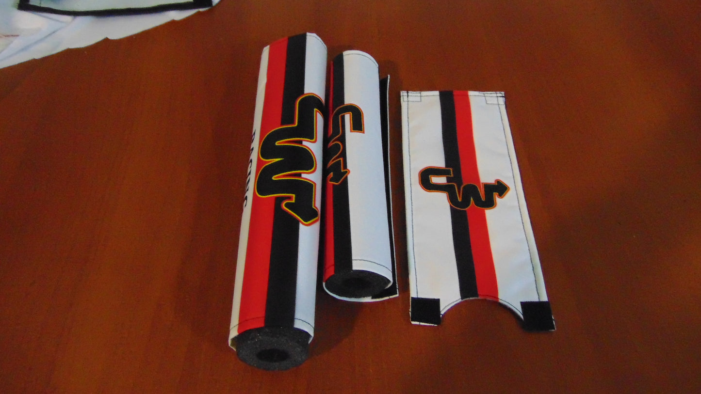 CW Old School Padsets, White CW Crashpads
