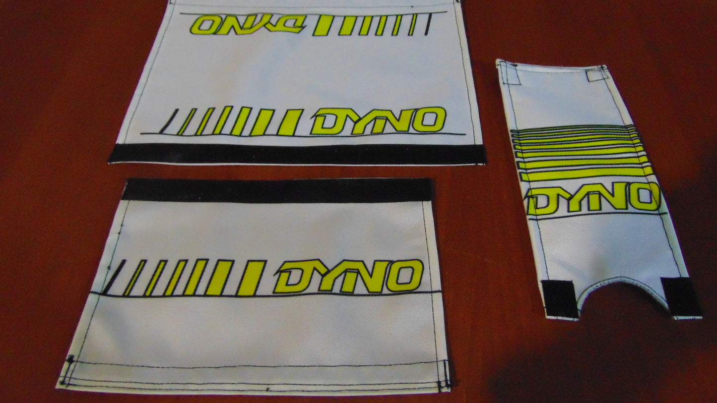 DYNO White and Yellow Padset, Old School Dyno Padset