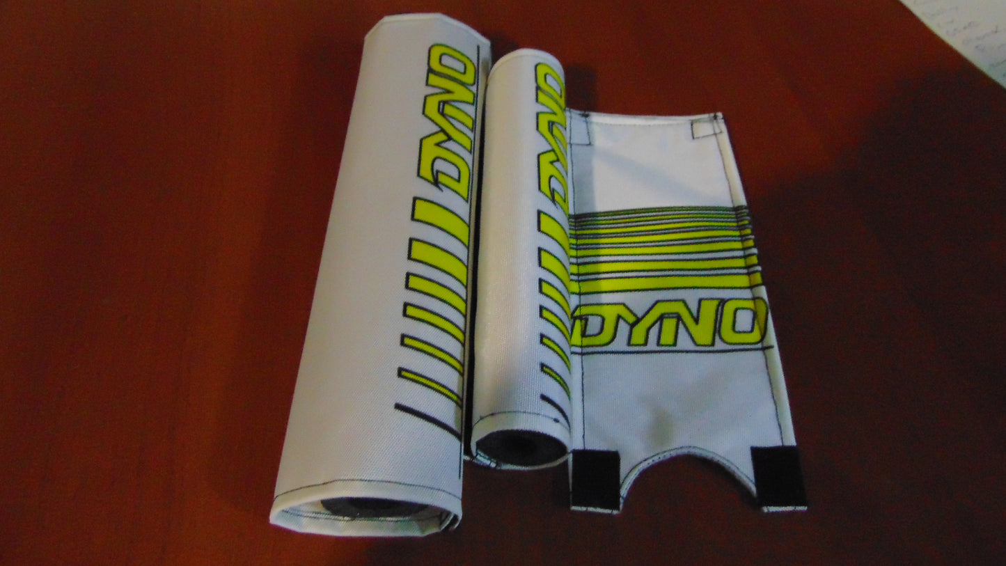 DYNO White and Yellow Padset, Old School Dyno Padset