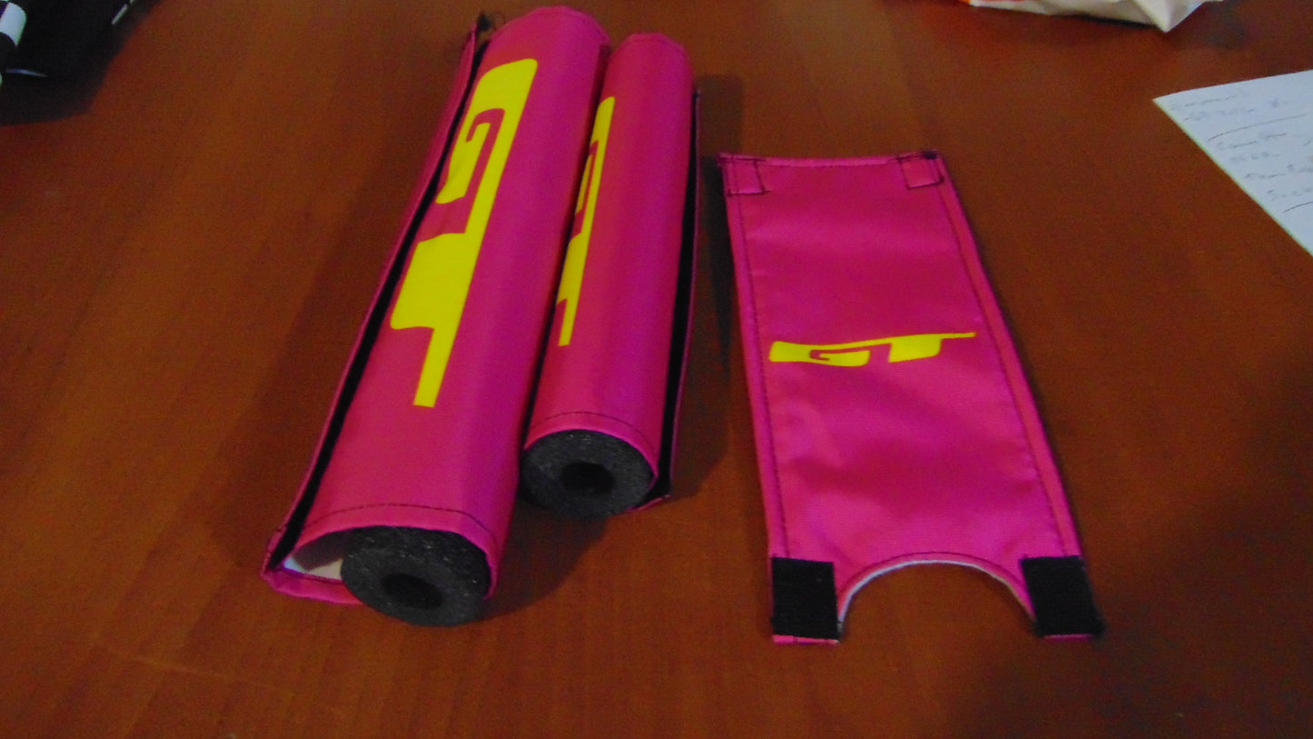 GT Mid School BMX Padsets, Pink GT Padsets, Classic Crashpads
