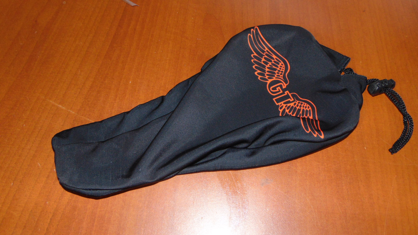 BMX Bicycle Seat Cover Vintage Style Bike Saddle Cover Old School GT Black Orange