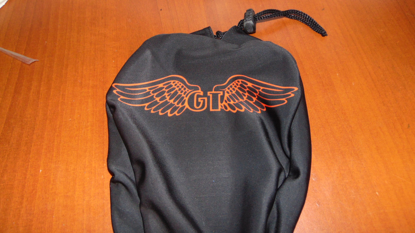 BMX Bicycle Seat Cover Vintage Style Bike Saddle Cover Old School GT Black Orange