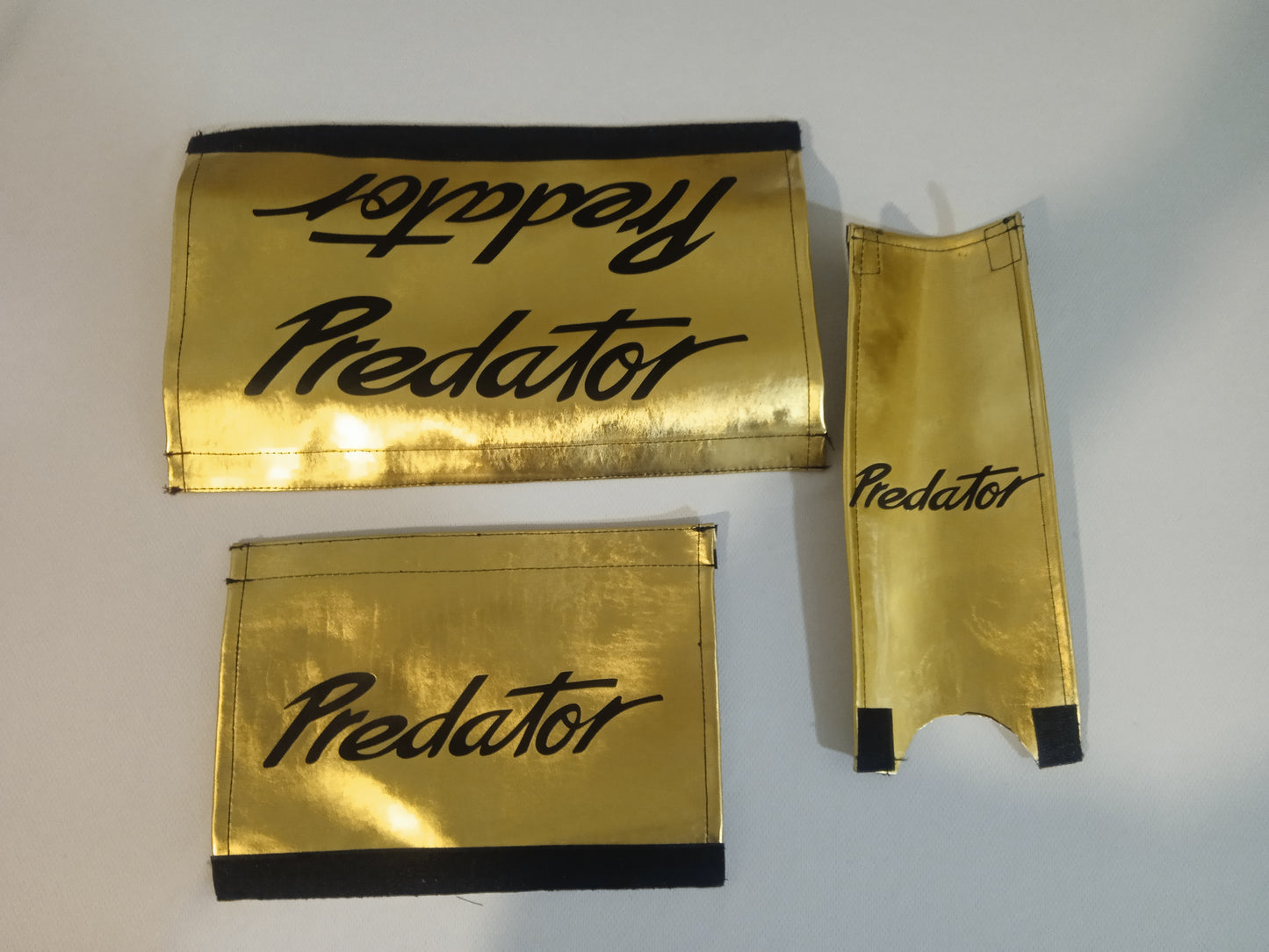 Predator Gold BMX Pads, Chrome Gold BMX padsets