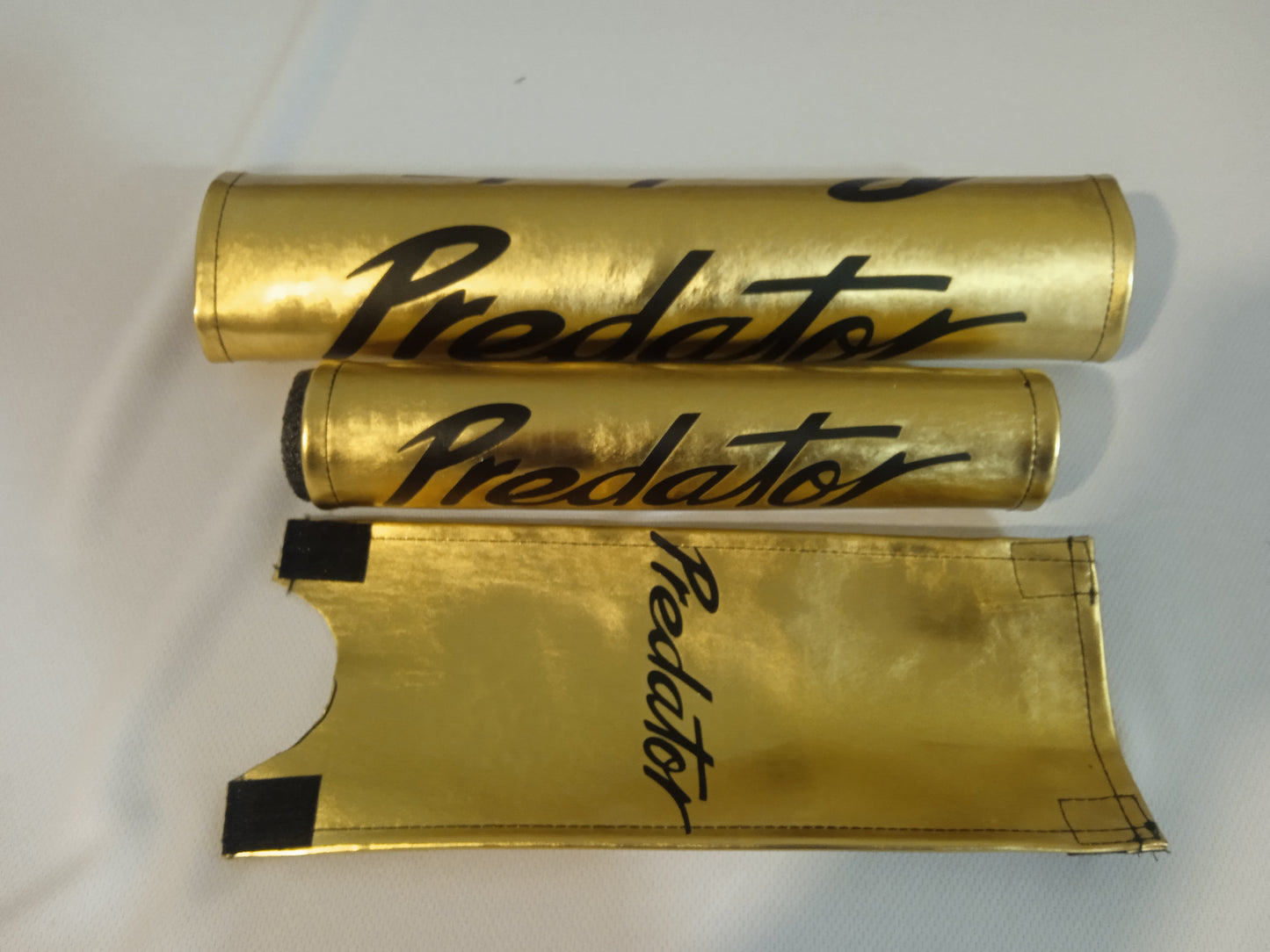 Predator Gold BMX Pads, Chrome Gold BMX padsets