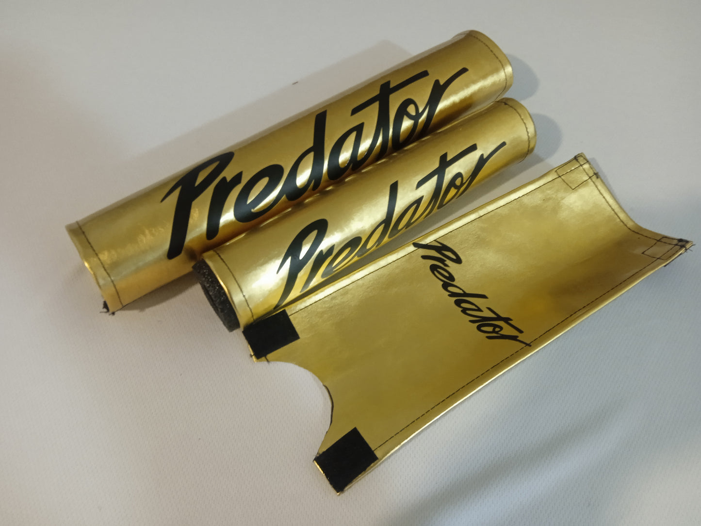 Predator Gold BMX Pads, Chrome Gold BMX padsets
