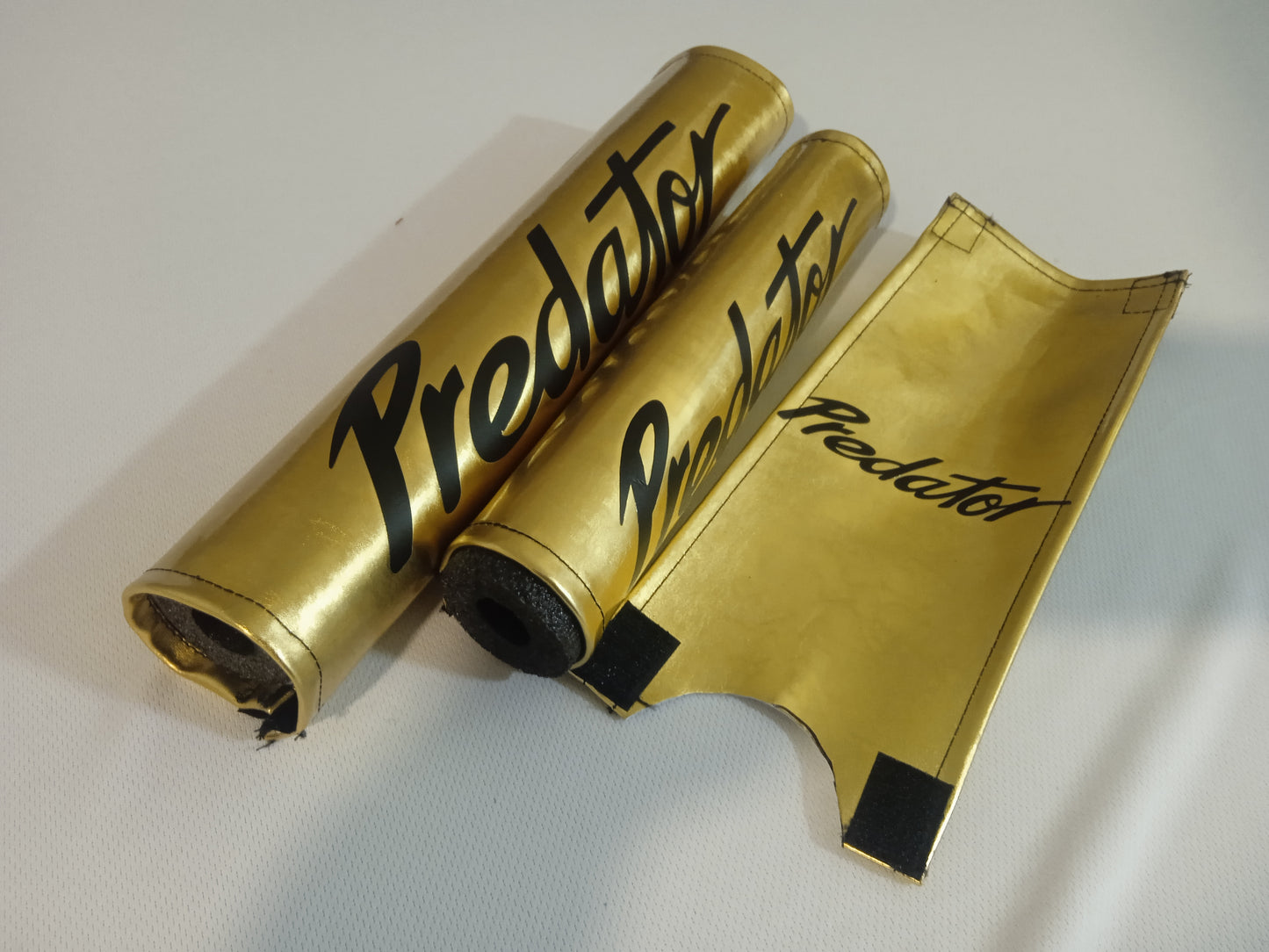 Predator Gold BMX Pads, Chrome Gold BMX padsets