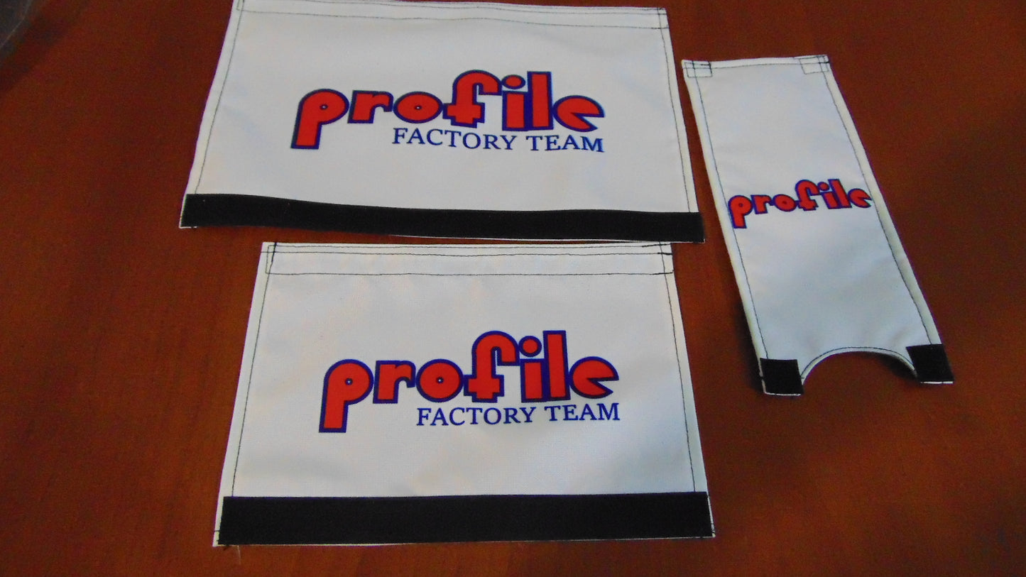 Profile BMX Padsets, White Profile BMX Crashpads