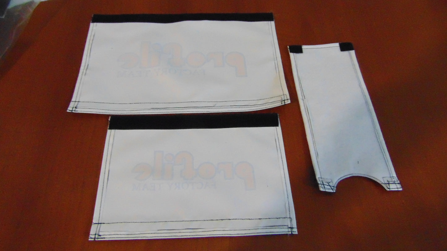 Profile BMX Padsets, White Profile BMX Crashpads