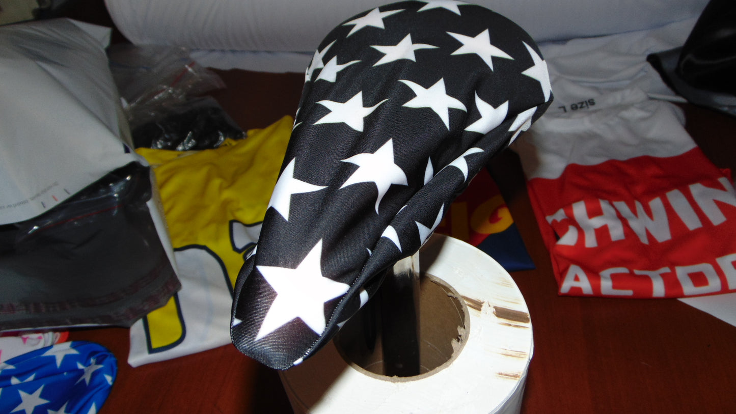BMX Bicycle Seat Cover Vintage Style Bike Saddle Cover Old School Star Trick Star