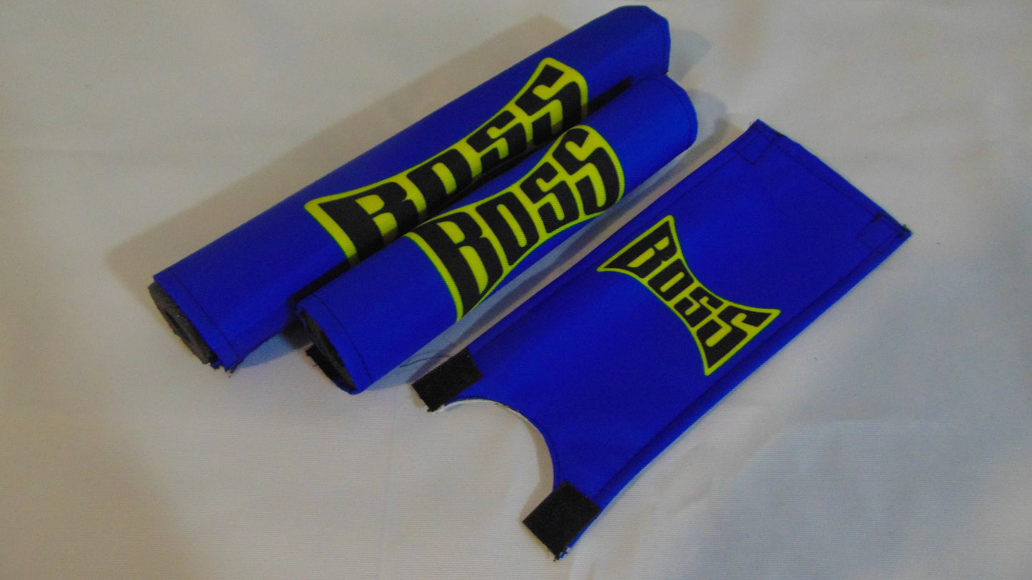 Boss BMX pads, Blue BMX Crash Padsets