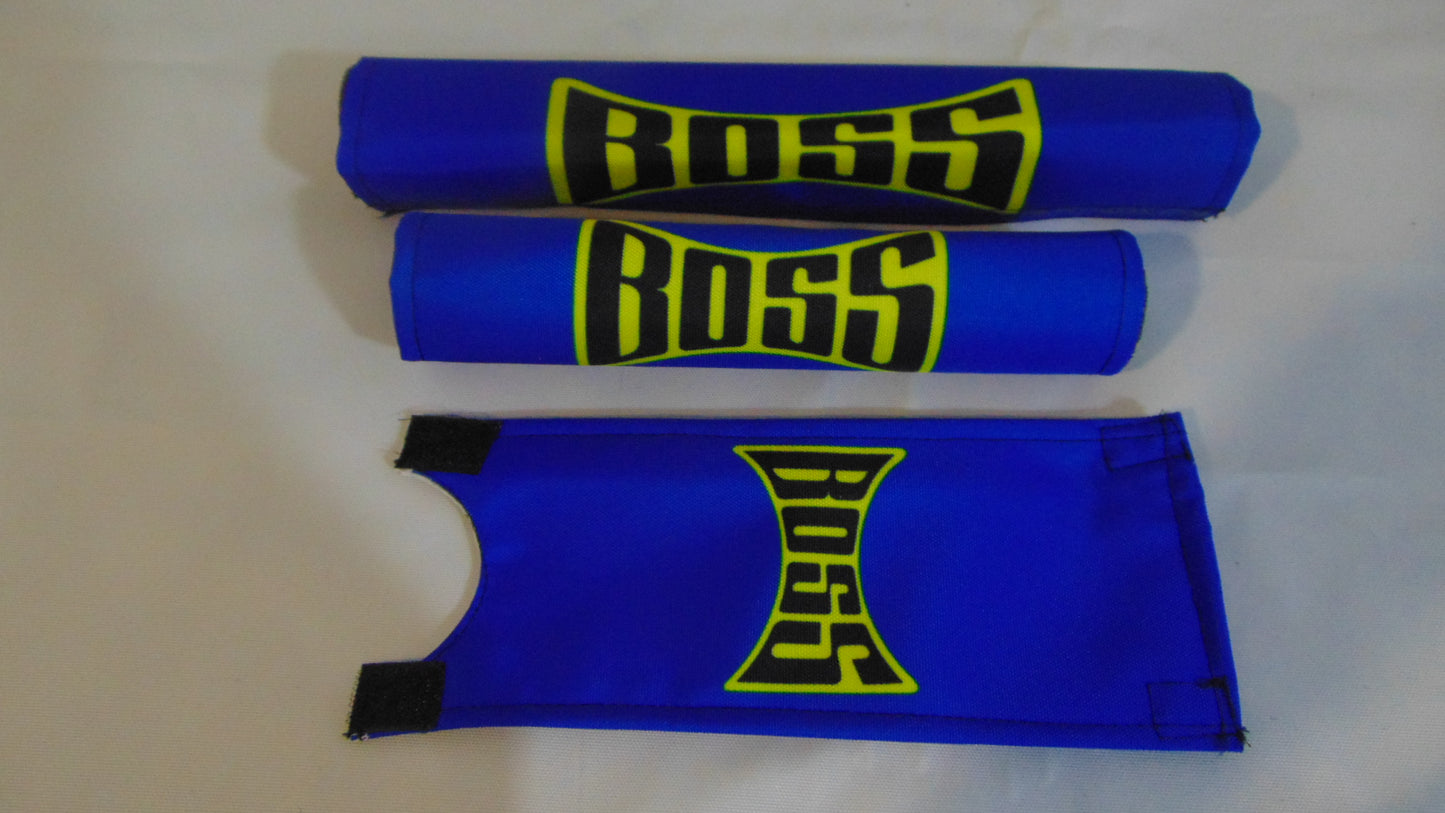 Boss BMX pads, Blue BMX Crash Padsets
