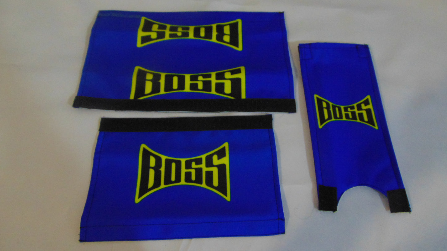 Boss BMX pads, Blue BMX Crash Padsets