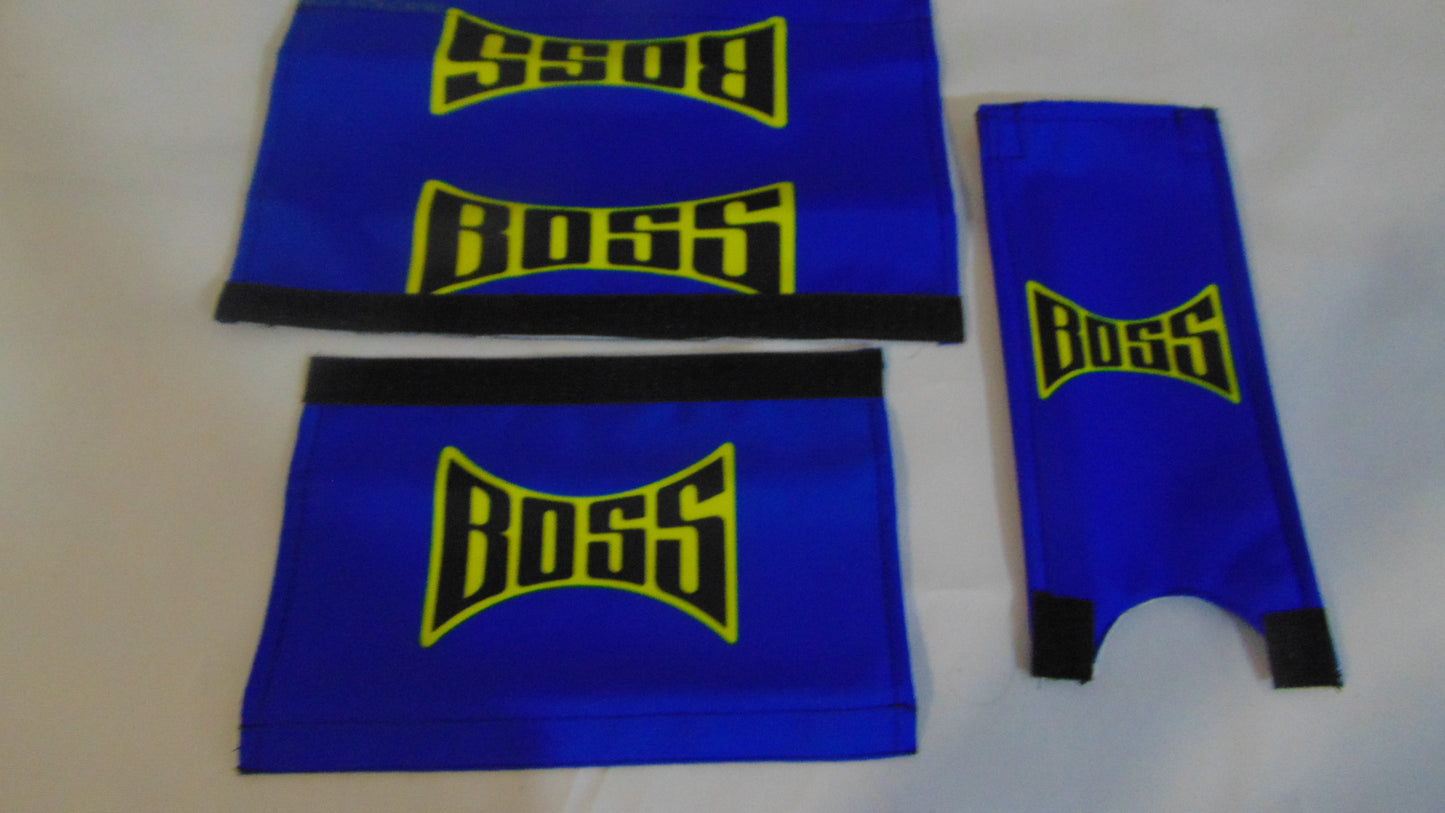 Boss BMX pads, Blue BMX Crash Padsets