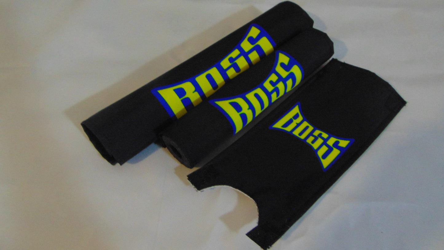 Boss BMX pads, Black BMX Crash Padsets