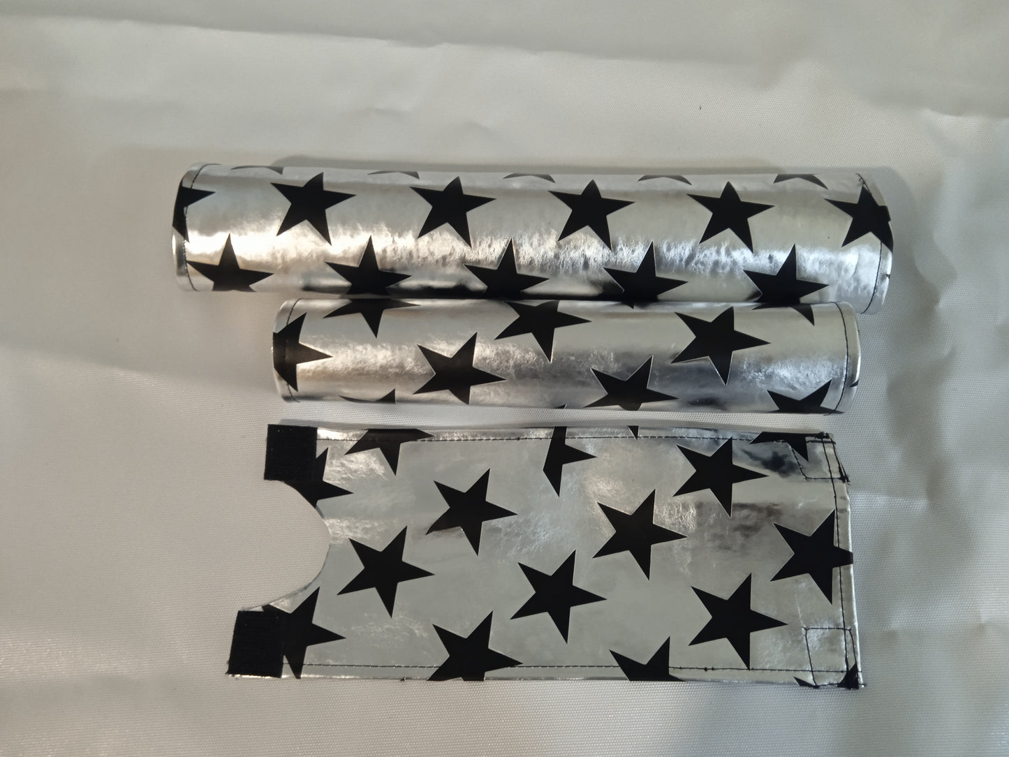 Stars and Chromed Trick Star Chrome Padset, Old School BMX padsets