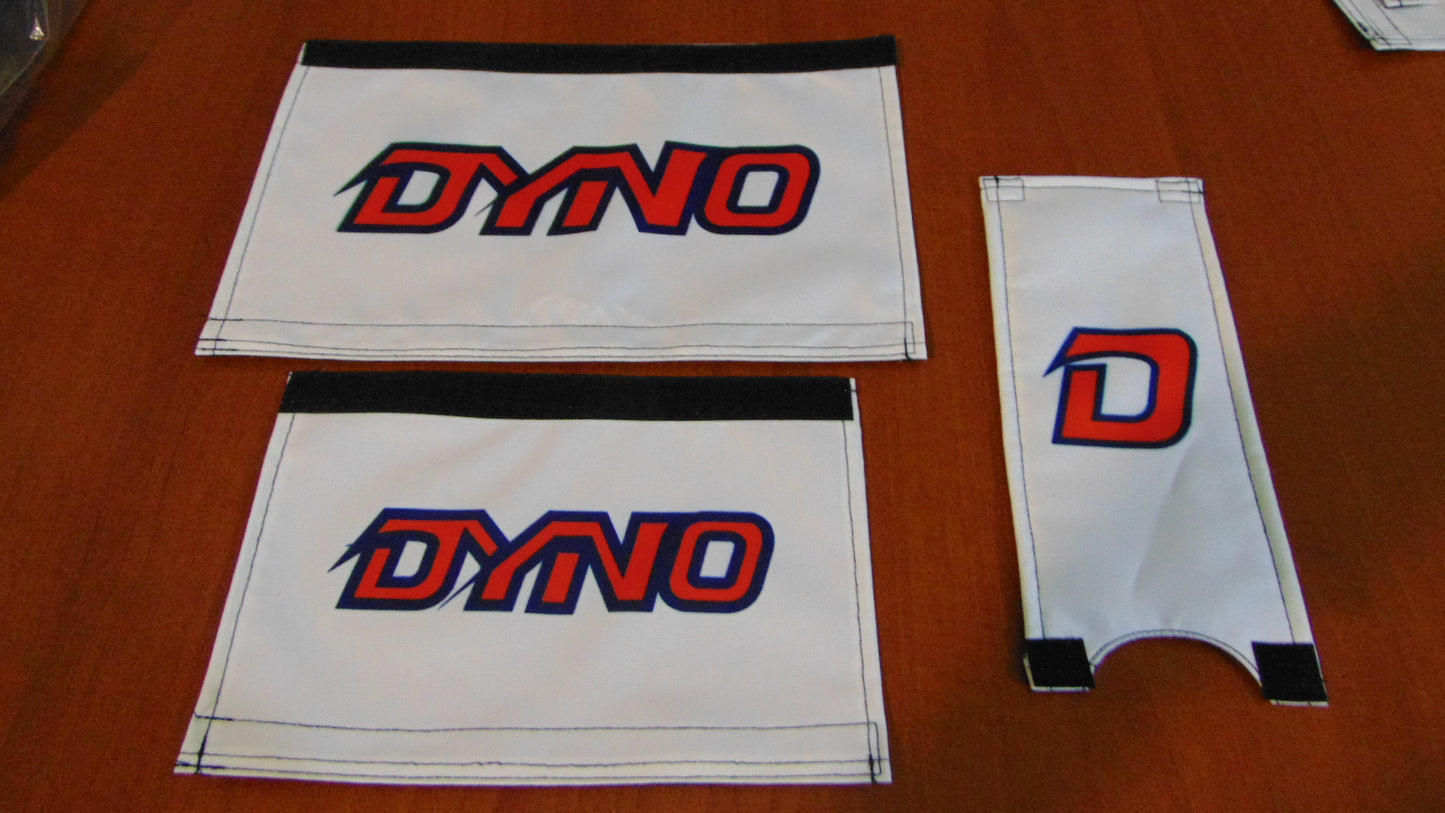 DYNO White and Red Padset, Old School Dyno Padset
