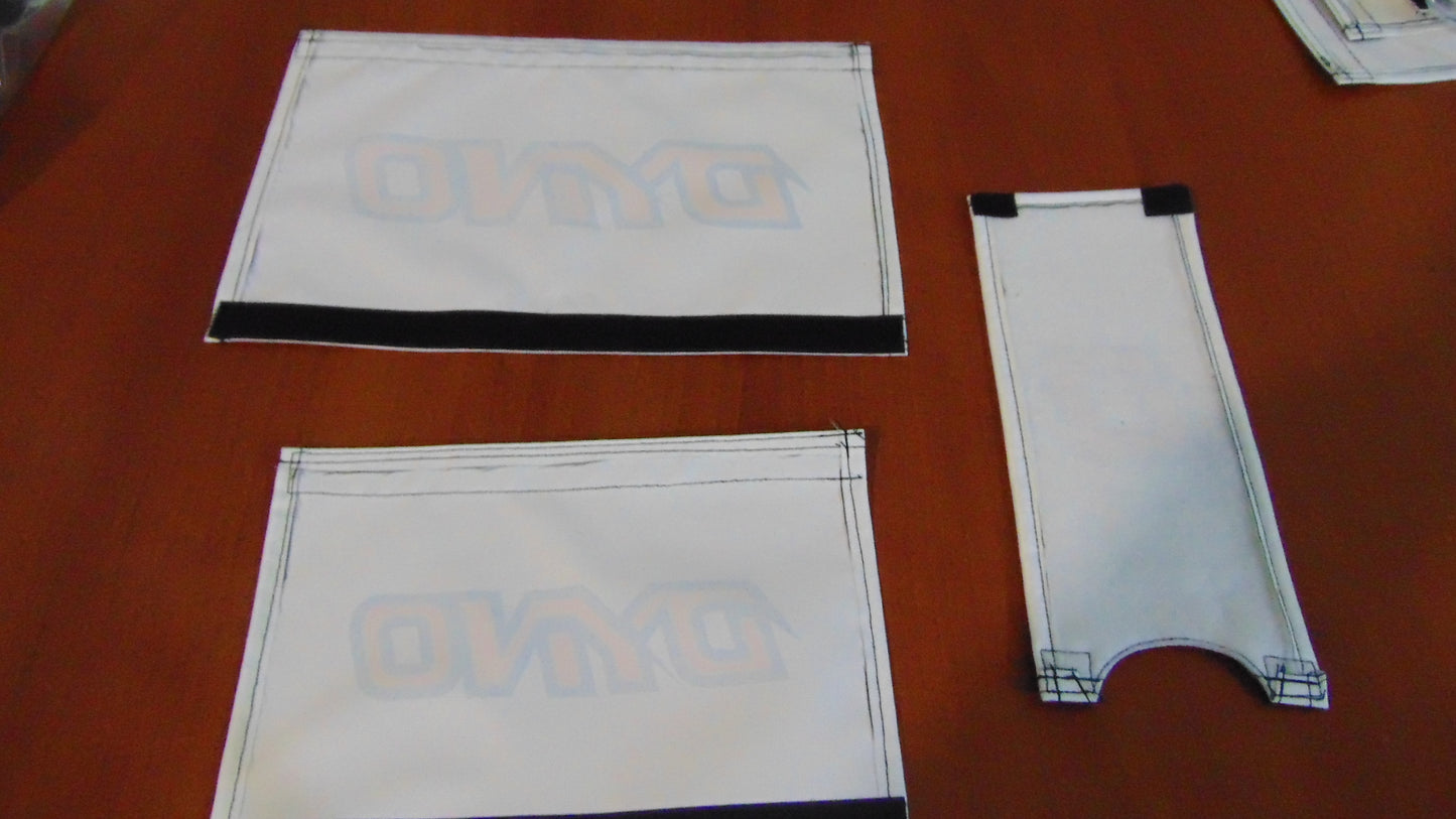 DYNO White and Red Padset, Old School Dyno Padset