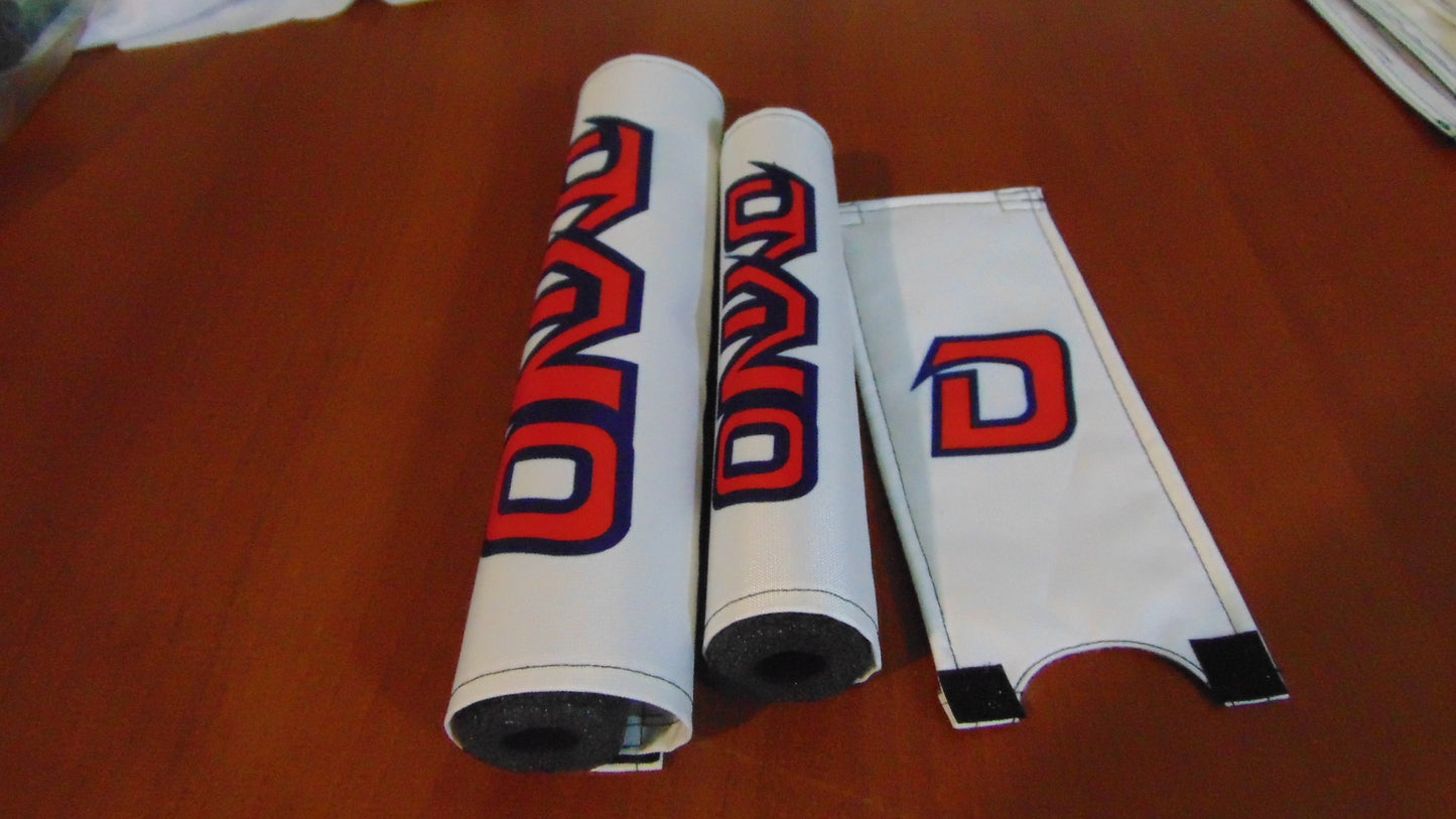 DYNO White and Red Padset, Old School Dyno Padset