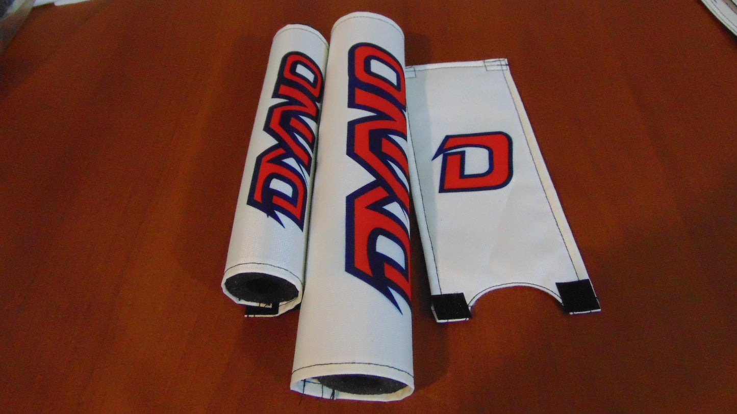 DYNO White and Red Padset, Old School Dyno Padset