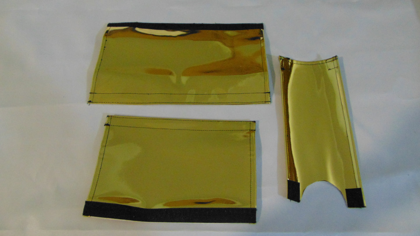 Gold Chrome BMX padset, Classic Old School BMX padsets