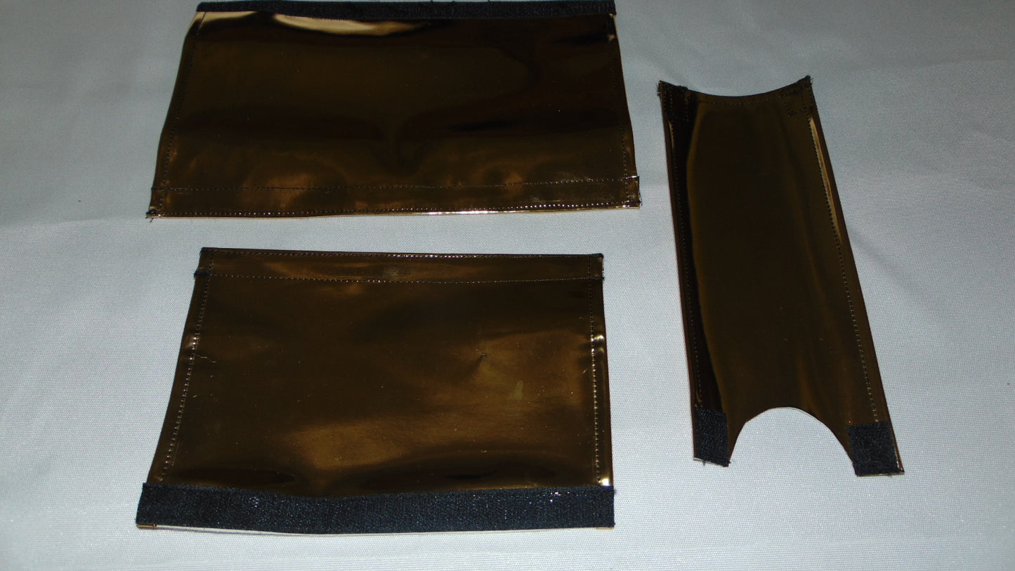 Gold Chrome BMX padset, Classic Old School BMX padsets