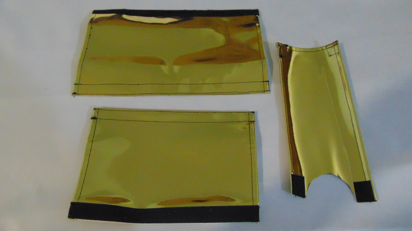 Gold Chrome BMX padset, Classic Old School BMX padsets