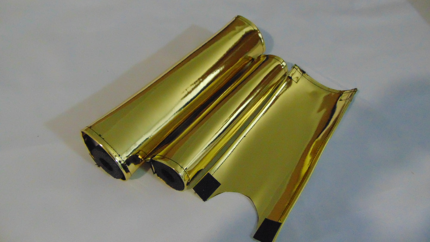 Gold Chrome BMX padset, Classic Old School BMX padsets