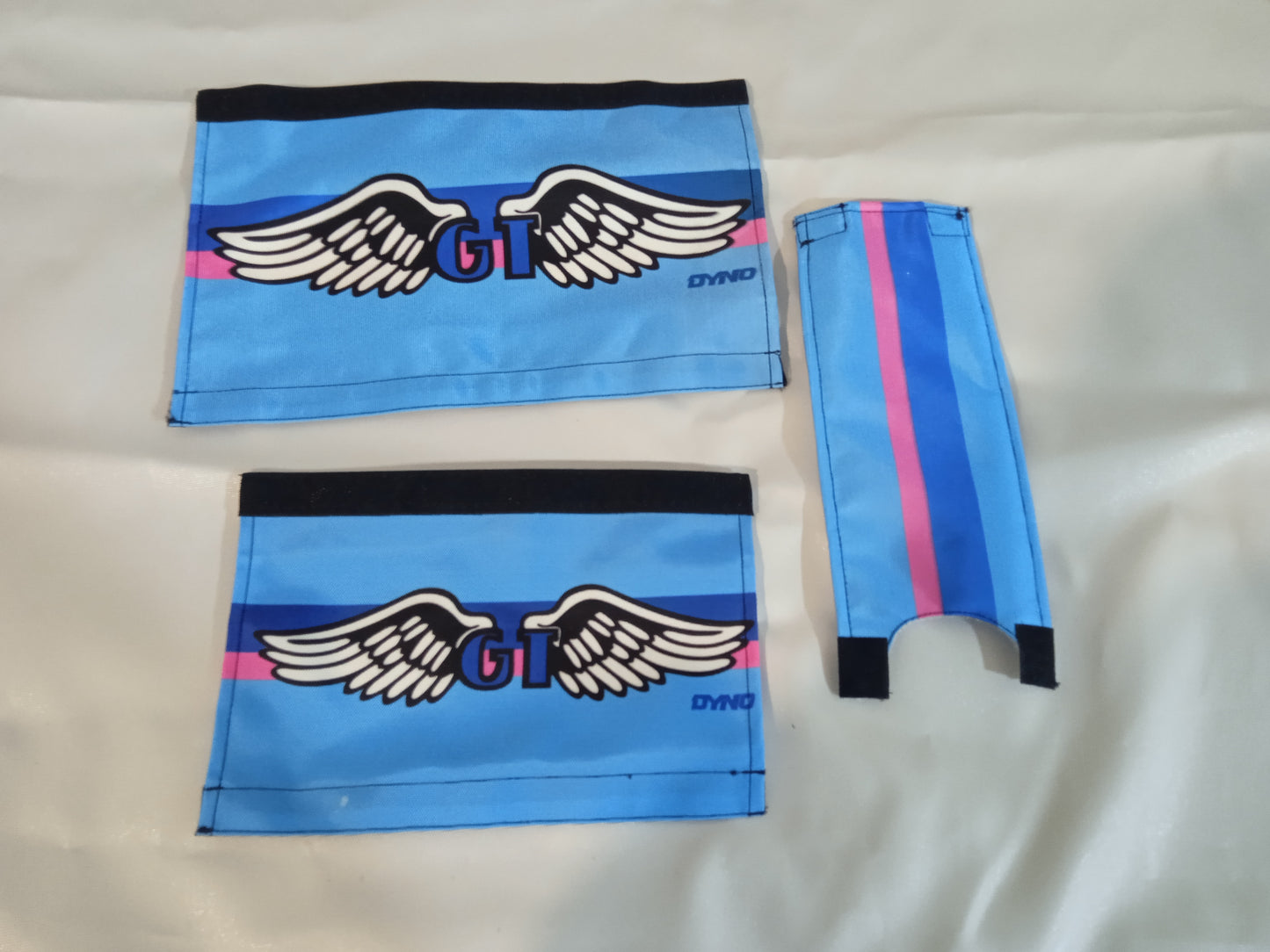GT BMX Padsets, Baby Blue GT Wings Padsets, Ols School Pad Set