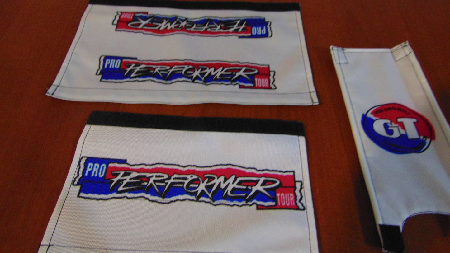 Performer White Padset, Pro performer 1987 White BMX Padset