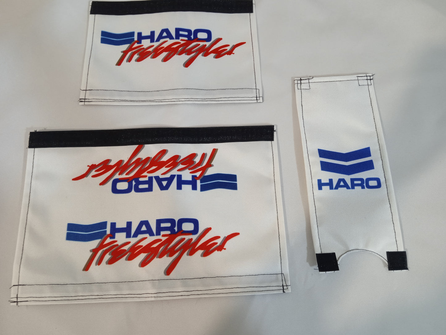 Haro Freestyler BMX Old School Padset, White Red Haro BMX Crash Padset