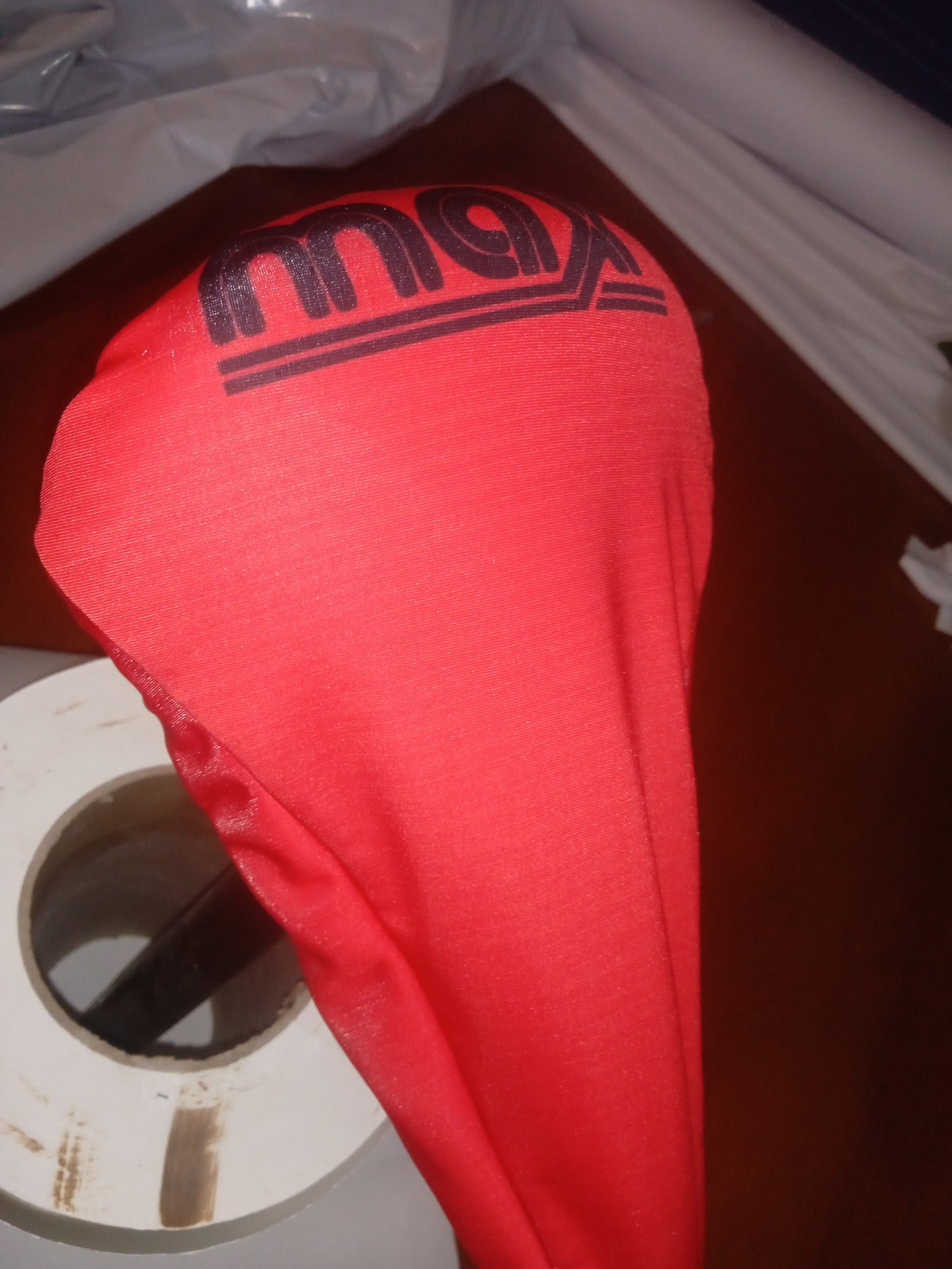 BMX Bicycle Seat Cover Vintage Style Bike Saddle Cover Old School Max Red