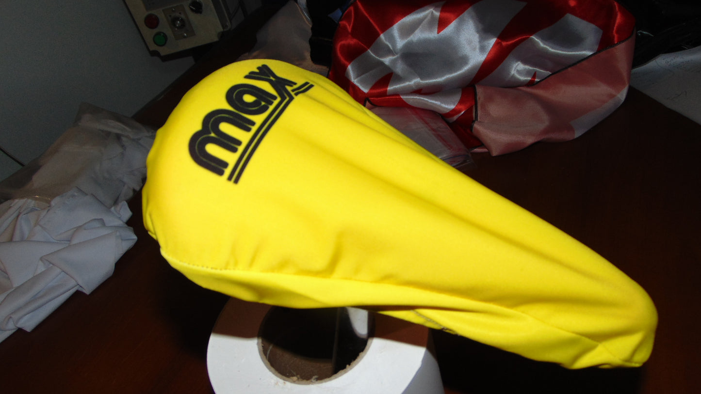 BMX Bicycle Seat Cover Vintage Style Bike Saddle Cover Old School Max Yellow