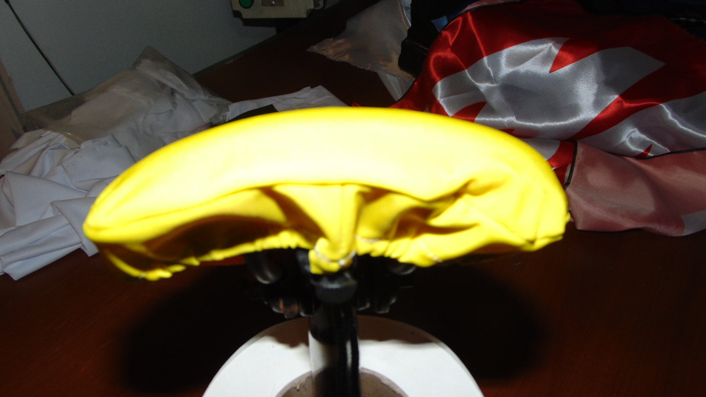 BMX Bicycle Seat Cover Vintage Style Bike Saddle Cover Old School Max Yellow