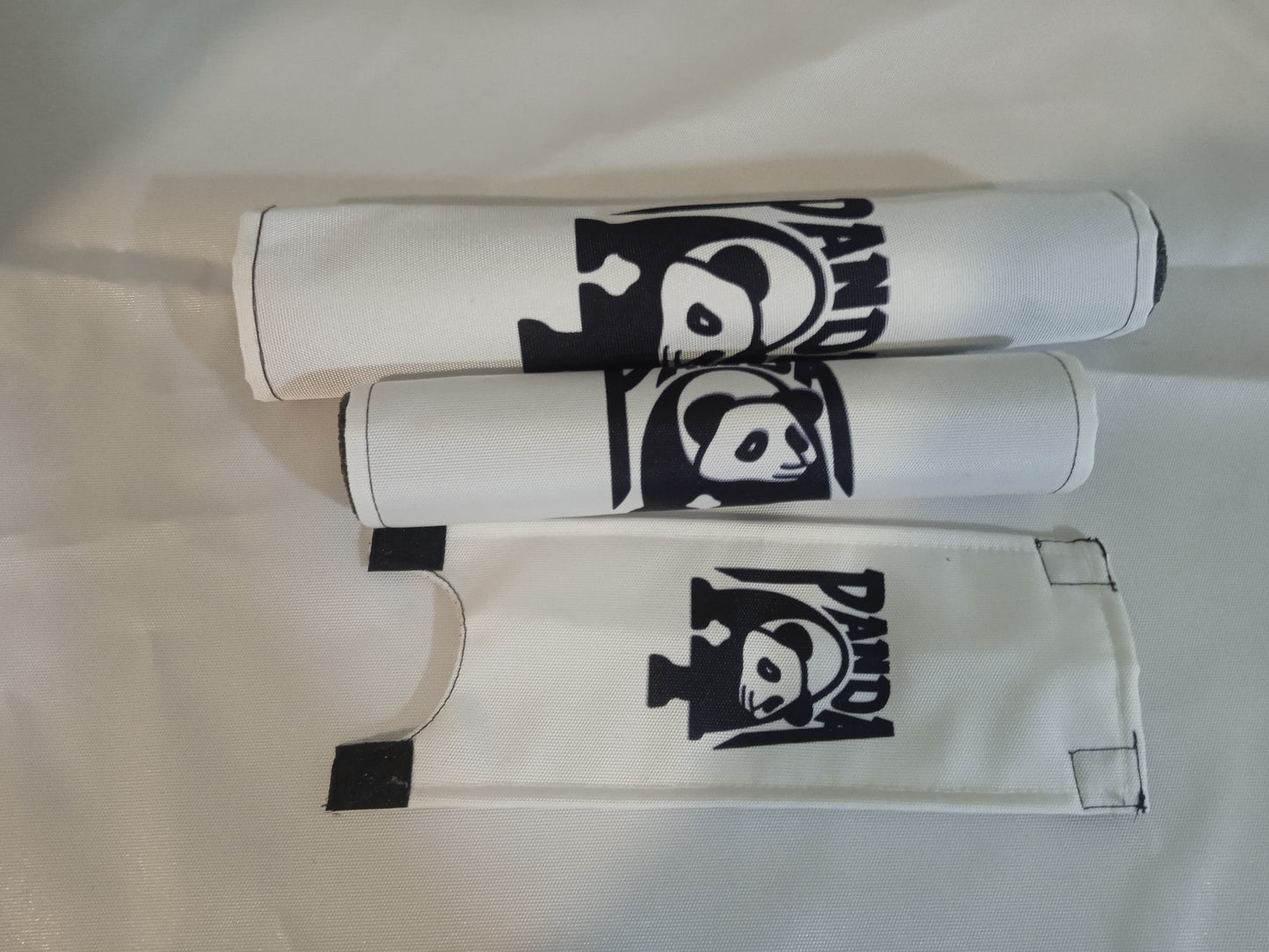 Panda BMX Padsets, White Panda BMX Crashpads