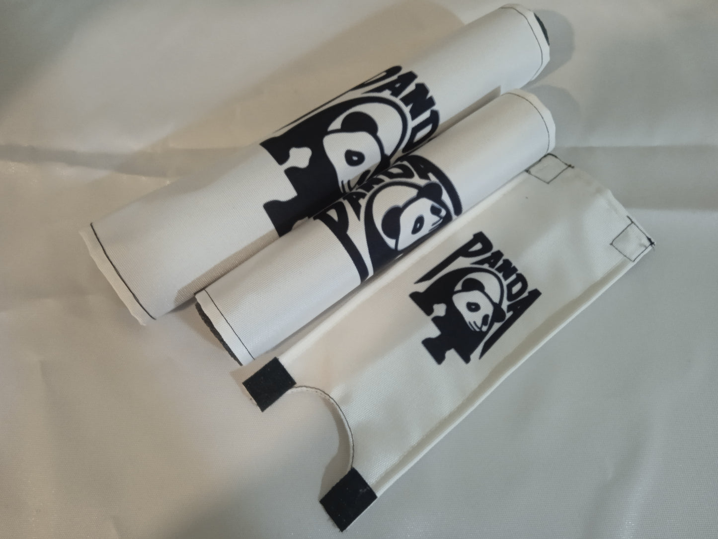 Panda BMX Padsets, White Panda BMX Crashpads