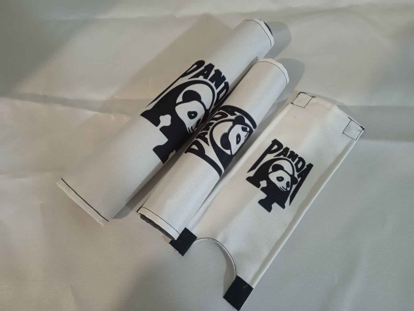 Panda BMX Padsets, White Panda BMX Crashpads