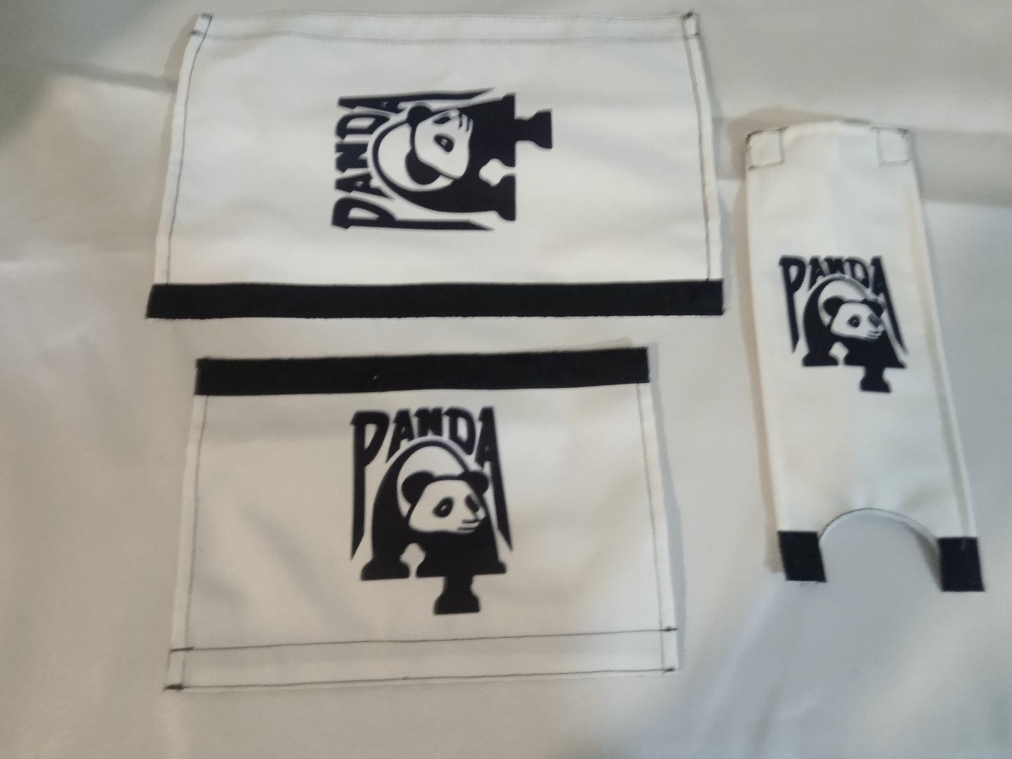 Panda BMX Padsets, White Panda BMX Crashpads
