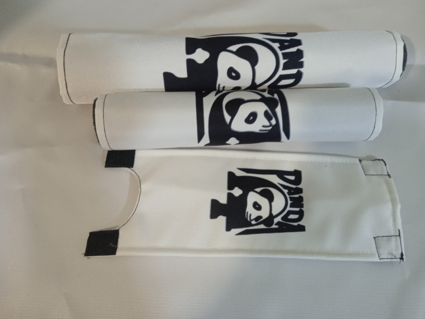 Panda BMX Padsets, White Panda BMX Crashpads