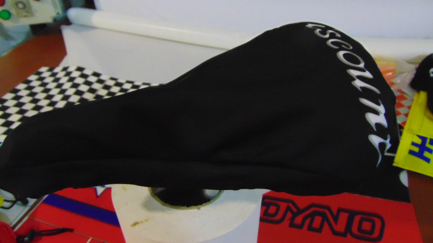 BMX Bicycle Seat Cover Vintage Style Bike Saddle Cover Old School Viscount Red Black RedYellow
