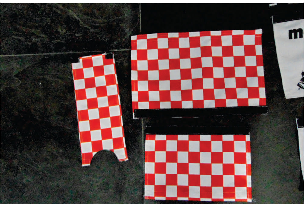 CLASSIC CHECKERED RED AND WHITE BIKE BMX PAD SET STEM HANDLEBAR TOP TUBE BIKE PADS CHECKERED WHITE RED CRASHPADSET