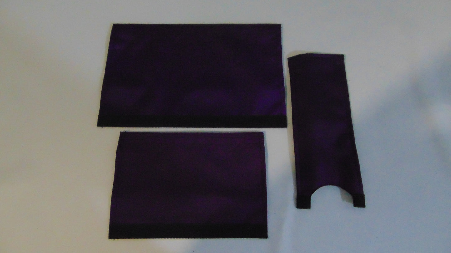 CLASSIC SOLID PURPLE BIKE BMX PAD SET STEM HANDLEBAR TOP TUBE BIKE PADS SOLID PURPLE CRASHPADSET