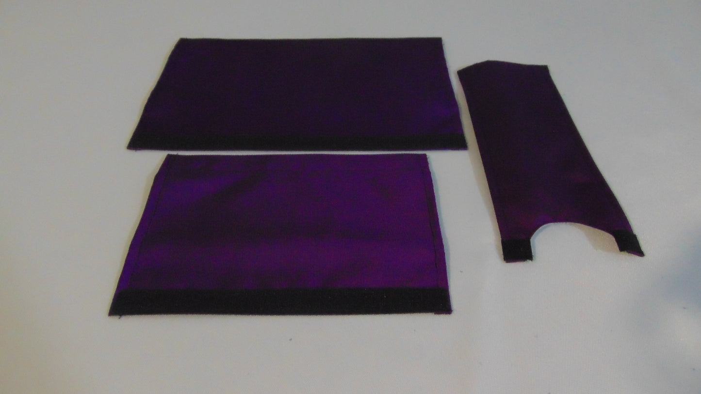 CLASSIC SOLID PURPLE BIKE BMX PAD SET STEM HANDLEBAR TOP TUBE BIKE PADS SOLID PURPLE CRASHPADSET