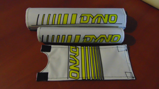 DYNO White and Yellow Padset, Old School Dyno Padset